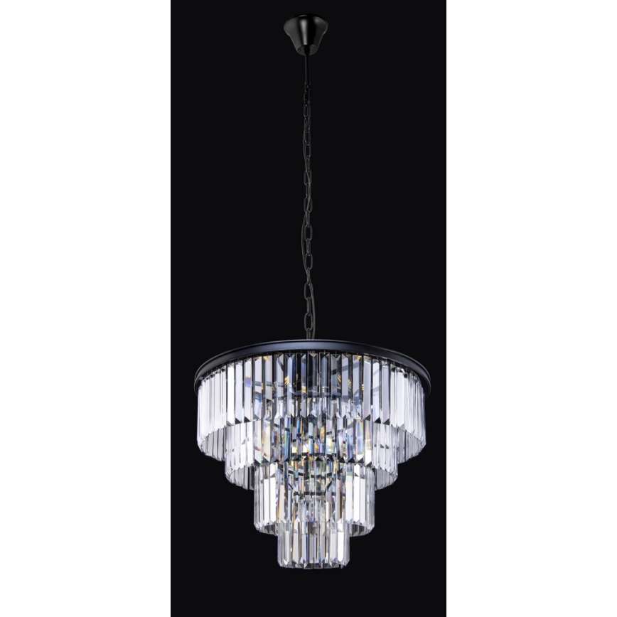 Lámpara colgante de cristal 9xE14/40W/230V