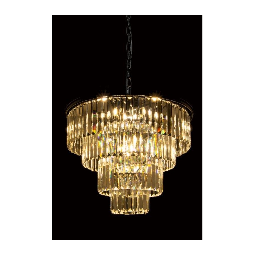 Lámpara colgante de cristal 9xE14/40W/230V