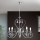 Lámpara colgante de cristal ALESSIA 5xE14/40W/230V cromo brillante