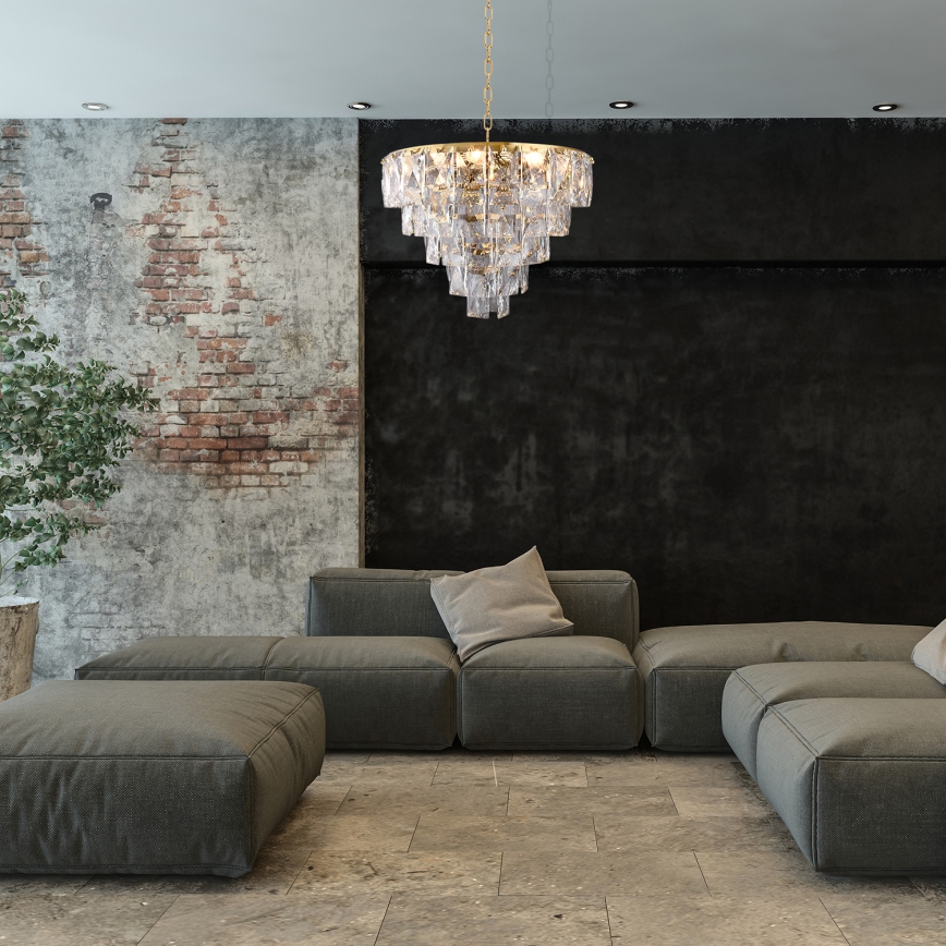Lámpara colgante de cristal CHELSEA 6xE14/40W/230V