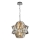 Lámpara colgante de cristal CROWN 4xE14/40W/230V cromo brillante