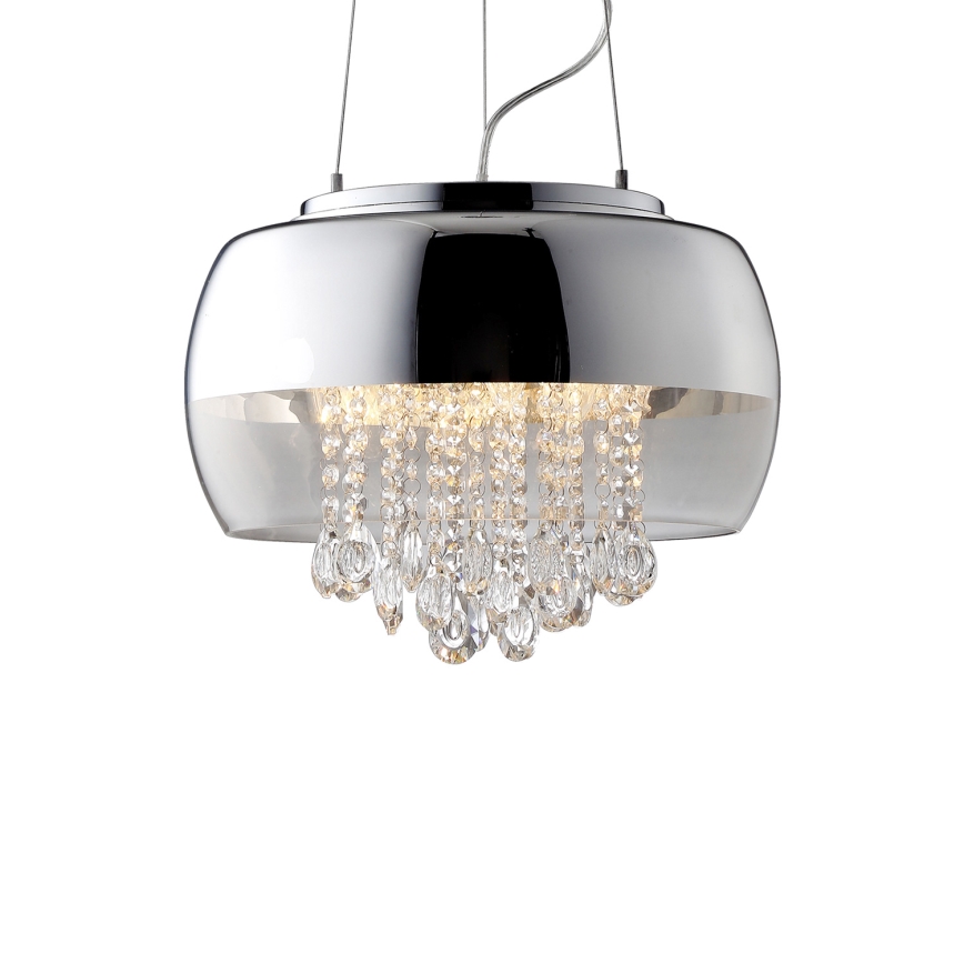 Lámpara colgante de cristal LUNA 1xE14/40W/230V