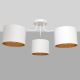 Lámpara colgante de luces de superficie ALBA 3xE27/60W/230V blanco/dorado