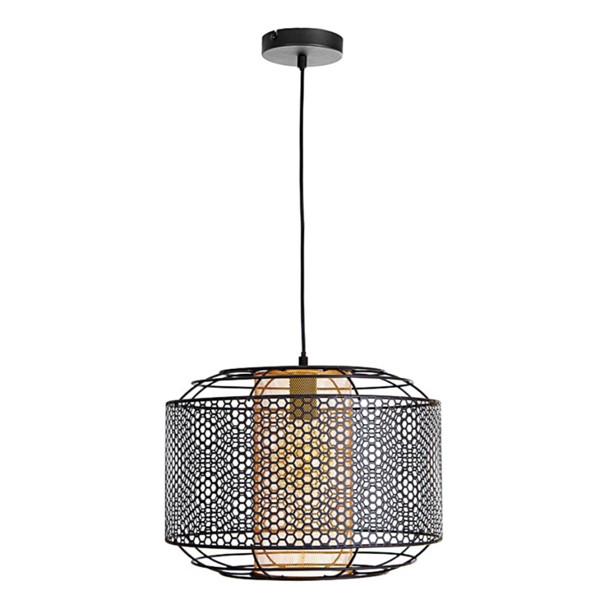 Lámpara colgante DENTON 1xE27/40W/230V negro