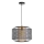 Lámpara colgante DENTON 1xE27/40W/230V negro
