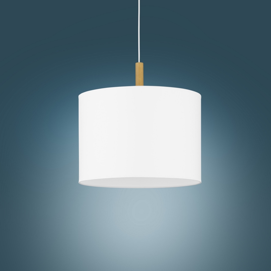 Lámpara colgante DEVA 1xE27/25W/230V blanco