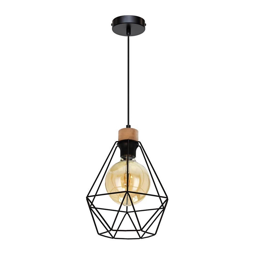 Lámpara colgante DIAMENT 1xE27/60W/230V roble