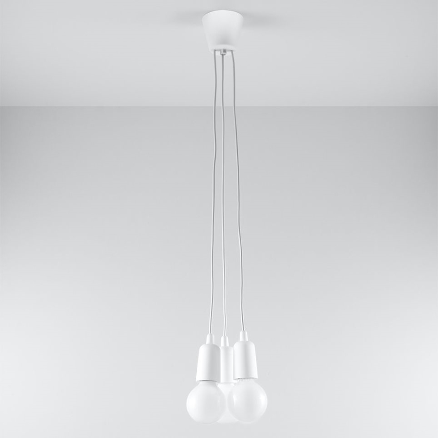 Lámpara colgante DIEGO 3xE27/60W/230V