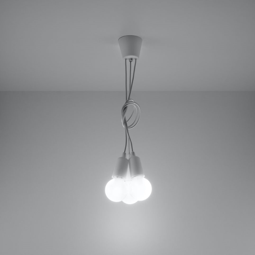 Lámpara colgante DIEGO 3xE27/60W/230V