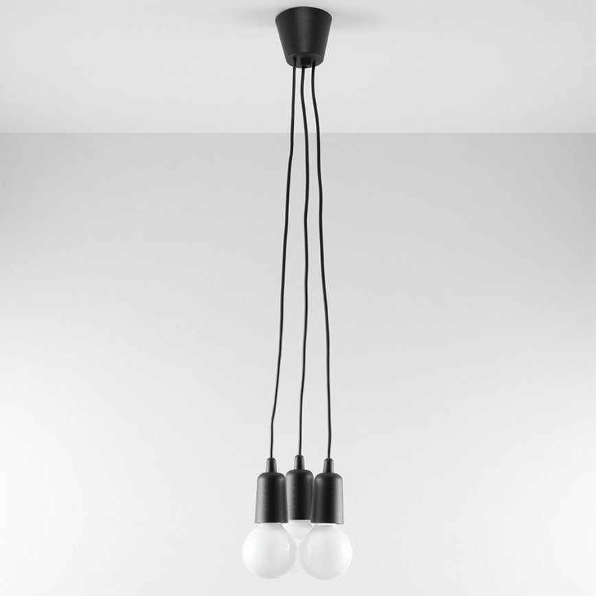 Lámpara colgante DIEGO 3xE27/60W/230V