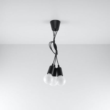 Lámpara colgante DIEGO 3xE27/60W/230V