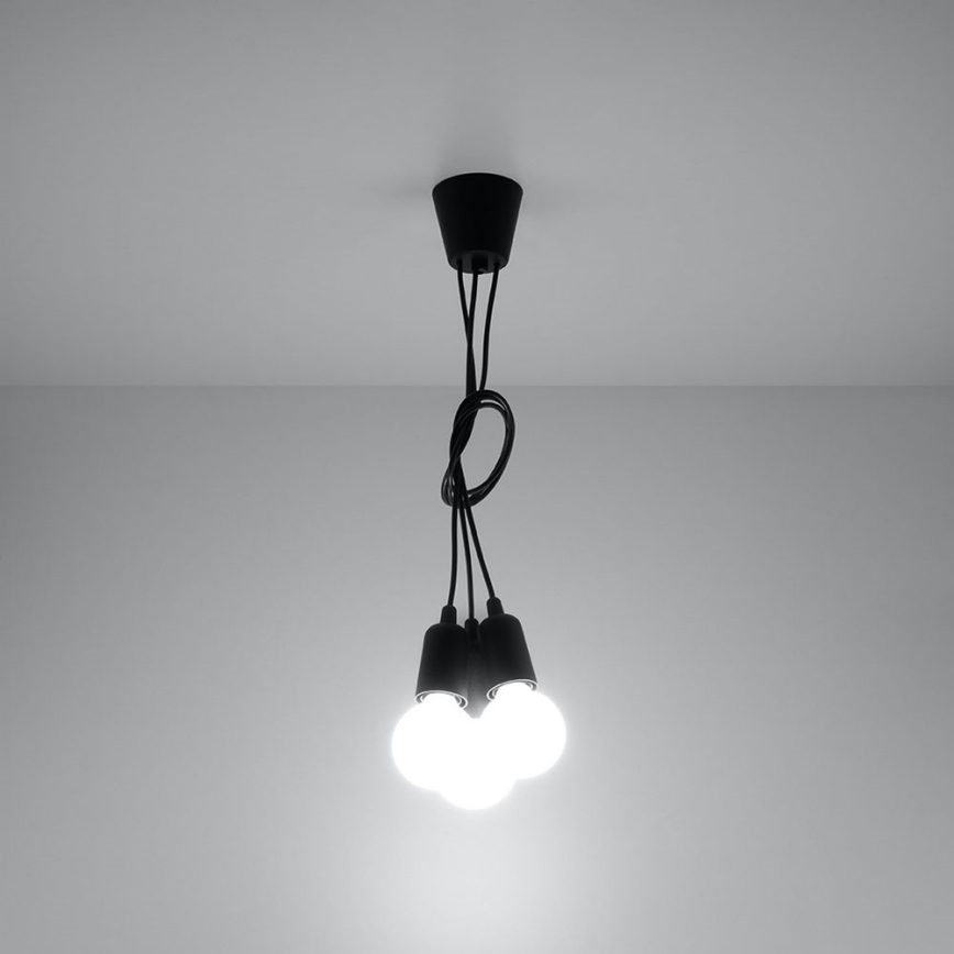 Lámpara colgante DIEGO 3xE27/60W/230V