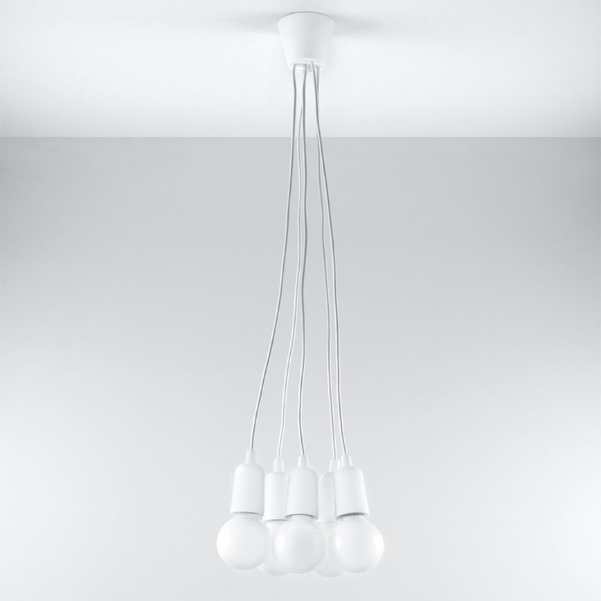 Lámpara colgante DIEGO 5xE27/60W/230V