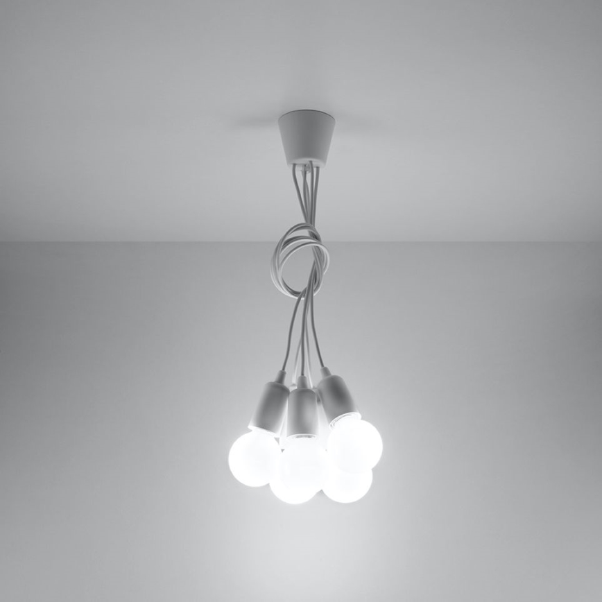 Lámpara colgante DIEGO 5xE27/60W/230V
