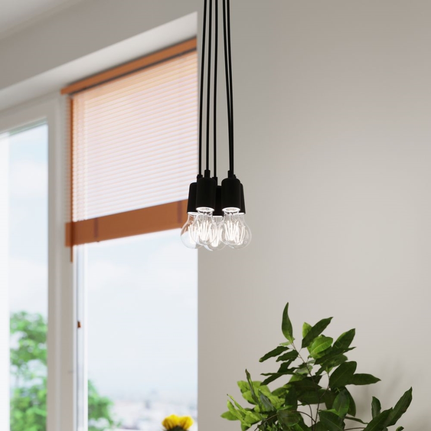 Lámpara colgante DIEGO 5xE27/60W/230V