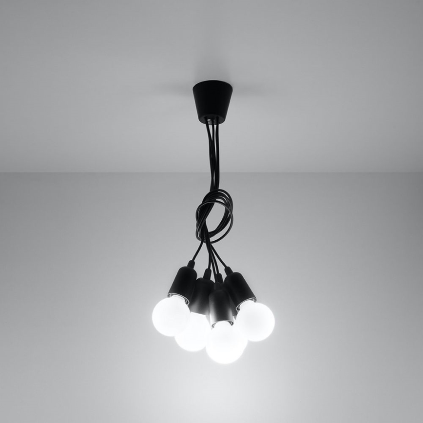 Lámpara colgante DIEGO 5xE27/60W/230V