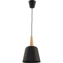 Lámpara colgante DONG 1xE27/60W/230V negro