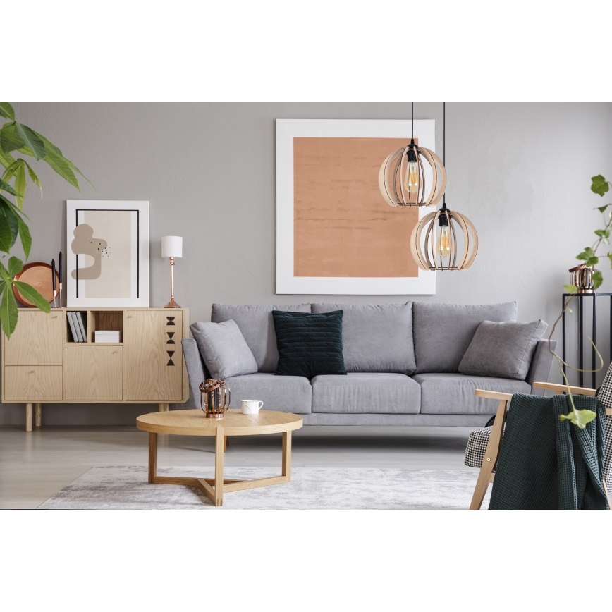 Lámpara colgante DORO 2xE27/60W/230V