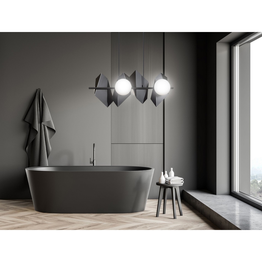 Lámpara colgante DRIFTON 4xE14/10W/230V negro