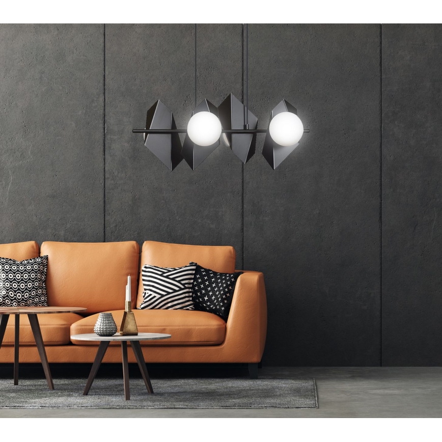 Lámpara colgante DRIFTON 4xE14/10W/230V negro