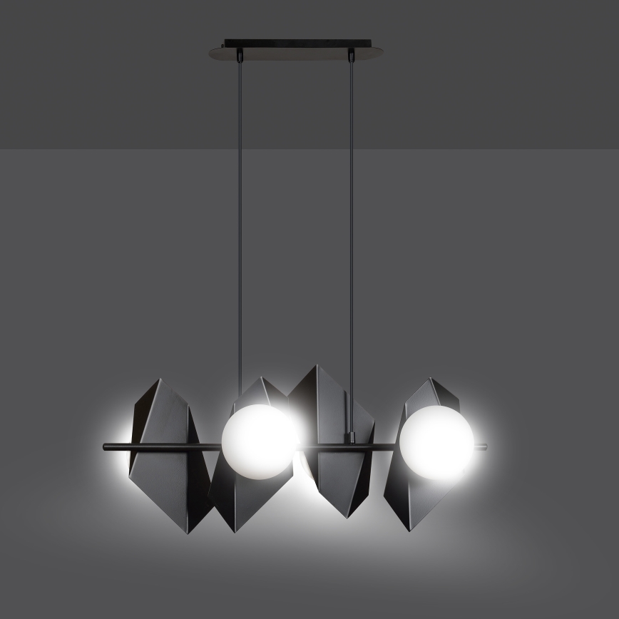 Lámpara colgante DRIFTON 4xE14/10W/230V negro