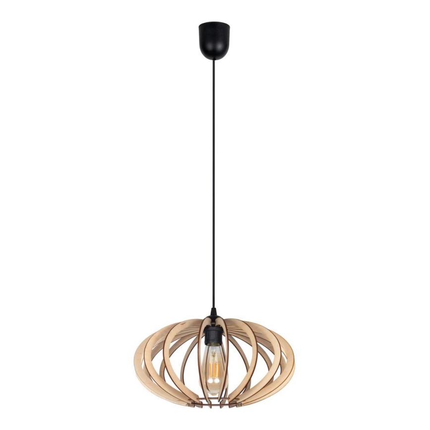 Lámpara colgante EARTH 1xE27/60W/230V negro/beige