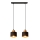 Lámpara colgante EDISON 2xE27/15W/230V
