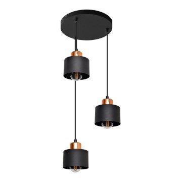 Lámpara colgante EDISON 3xE27/15W/230V