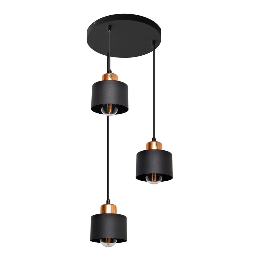 Lámpara colgante EDISON 3xE27/15W/230V
