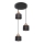Lámpara colgante EDISON 3xE27/15W/230V