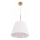 Lámpara colgante ELENA 1xE27/20W/230V blanco