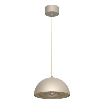 Lámpara colgante ELGUND 1xE27/15W/230V diá. 28,5 cm beige