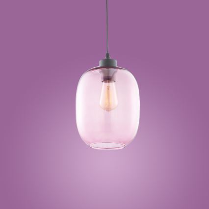 Lámpara colgante ELIO 1xE27/60W/230V rosa