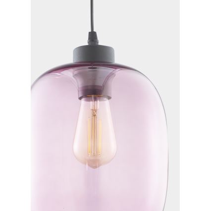 Lámpara colgante ELIO 1xE27/60W/230V rosa