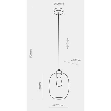 Lámpara colgante ELIO 1xE27/60W/230V rosa