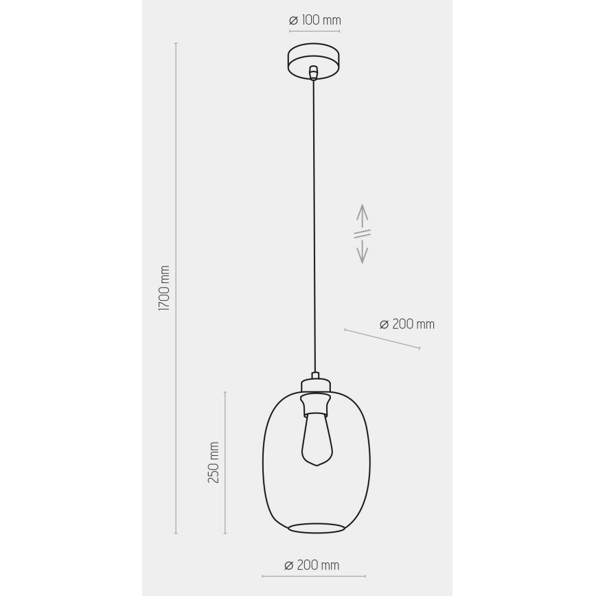 Lámpara colgante ELIO 1xE27/60W/230V rosa