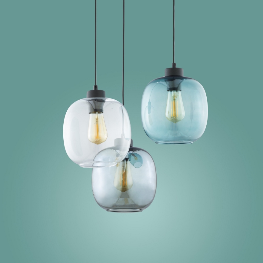 Lámpara colgante ELIO 3xE27/15W/230V