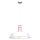 Lámpara colgante ENZO 1xE27/60W/230V blanco/rosa