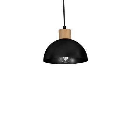 Lámpara colgante ERIK 3xE27/60W/230V beige/negro