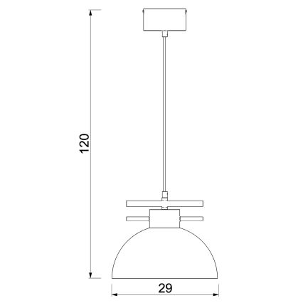 Lámpara colgante ESTATE 1xE27/15W/230V verde