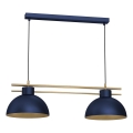 Lámpara colgante ESTATE 2xE27/15W/230V azul