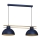 Lámpara colgante ESTATE 2xE27/15W/230V azul