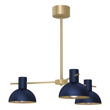 Lámpara colgante ESTATE MINI 3xE27/15W/230V azul