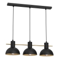 Lámpara colgante ESTATE MINI 3xE27/15W/230V negro