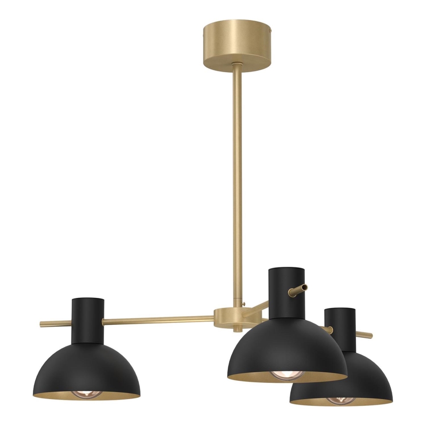 Lámpara colgante ESTATE MINI 3xE27/15W/230V negro