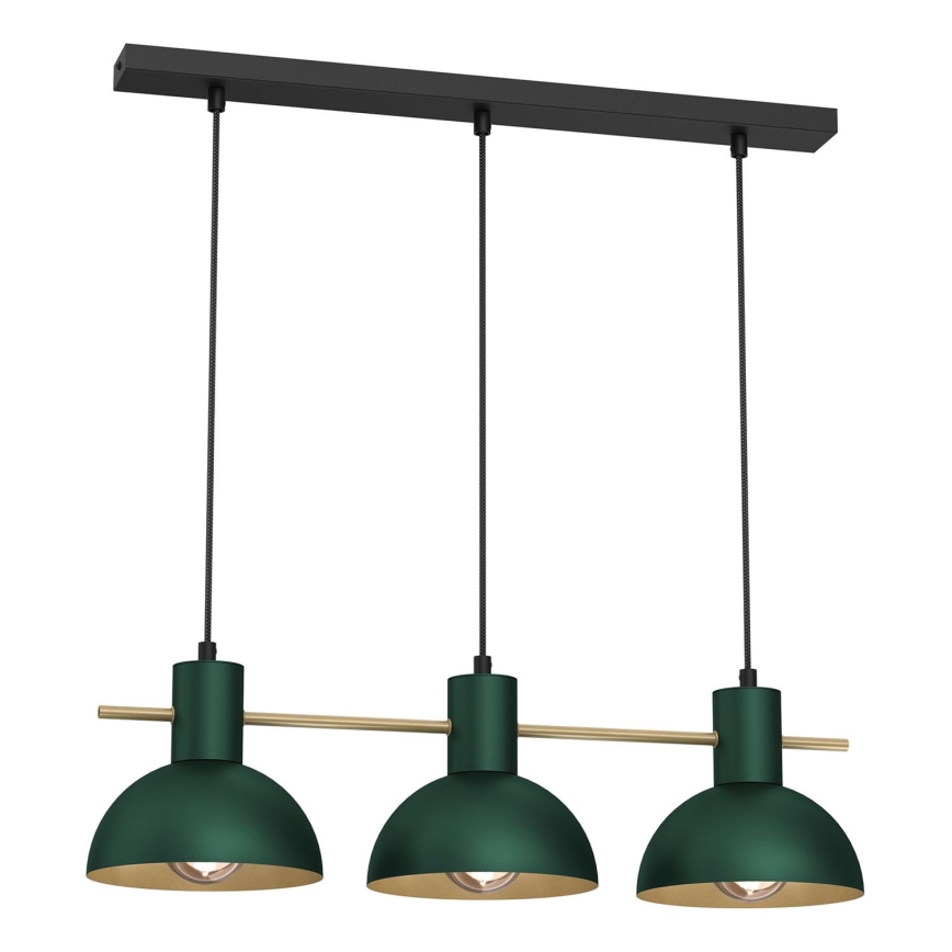 Lámpara colgante ESTATE MINI 3xE27/15W/230V verde