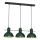 Lámpara colgante ESTATE MINI 3xE27/15W/230V verde