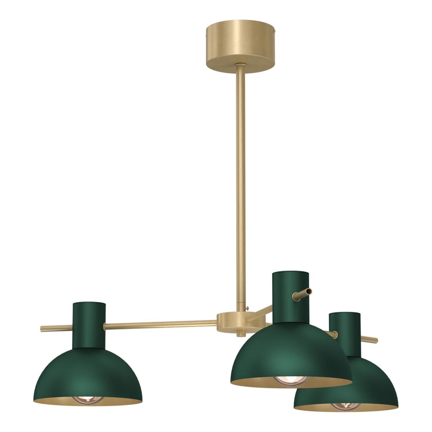 Lámpara colgante ESTATE MINI 3xE27/15W/230V Verde