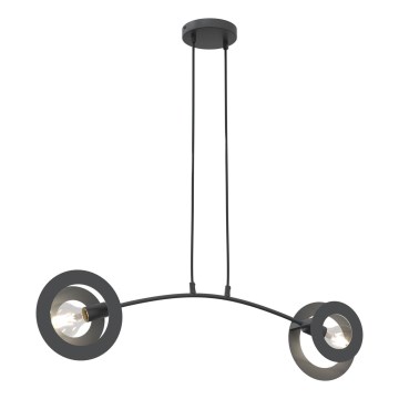 Lámpara colgante EUFORIA 2xE27/15W/230V negro
