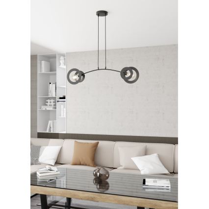 Lámpara colgante EUFORIA 2xE27/15W/230V negro